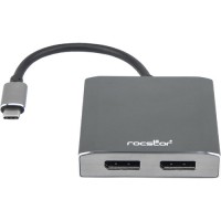 Rocstor USB‑C to Dual DisplayPort Adapter – Y10A201‑A1